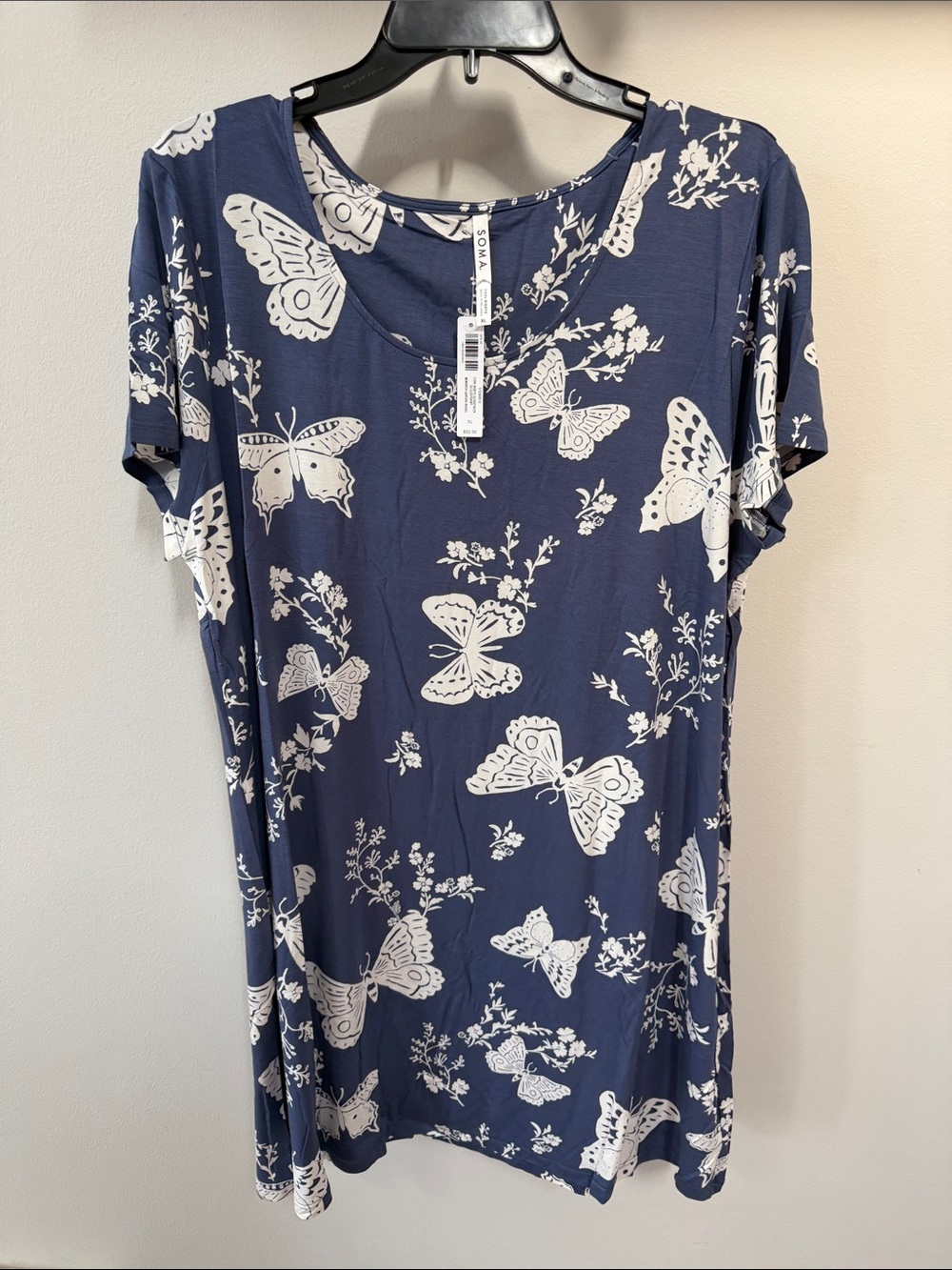 Soma Cool Nights Butterflies Sleepshirt